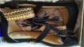 Дамски сандали естествена кожа черно и златно ESMARA, снимка 5