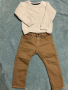 Нови дънки с пуловер  ZARA , 86 (12-18м), снимка 1 - Комплекти за бебе - 44708641