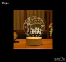 Романтична 3D акрилна настолна нощна лампа-сувенир/подарък за различни поводи, снимка 14