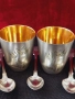 СССР-сребърни 875 чаши с позлата,шест броя/Царска Русия пет лъжички сребро 84-100 лв за брой/, снимка 9