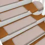 vidaXL Изтривалки за стълби 15 бр. 65x21x4 см, бежови, правоъгълни, с кант, снимка 2