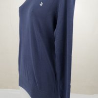 Тъмносин дамски пуловер от памук Giorgio di Mare - L, снимка 4 - Блузи с дълъг ръкав и пуловери - 42606983