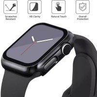 Матов Кейс + Стъклен Протектор за Apple Watch 6 SE 5 4 40mm 44mm 3D 5D, снимка 9 - Аксесоари за Apple - 35090453