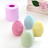 3D гладко яйце Великденски силиконов молд форма калъп гипс шоколад свещ , снимка 1 - Форми - 36906600