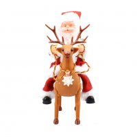 Забавният музикален Дядо Коледа язди еленче., снимка 2 - Други стоки за дома - 35071865