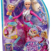 Barbie Star Light Adventure Barbie Doll and Flying Cat DWD24, снимка 1 - Кукли - 30243322
