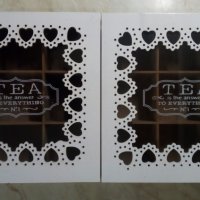 Две нови кутии за чай,бижута,мъниста и др., снимка 1 - Аксесоари за кухня - 35584237