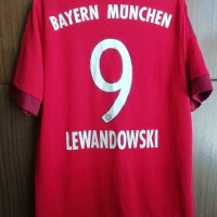 Bayern Munich Lewandowski Adidas оригинална тениска Левандовски Байерн Мюнхен 2015/2016 M, снимка 1 - Тениски - 37198328