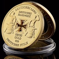 Монети - Златна нацистка монета плакет , снимка 4 - Колекции - 35500024