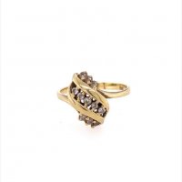 Златен дамски пръстен 2,65гр. размер:53 14кр. проба:585 модел:13959-1, снимка 1 - Пръстени - 39434339