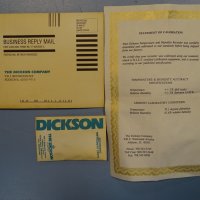 регистратор DICKSON TH8-7F temperature&humidity recorder, снимка 10 - Други машини и части - 37504204