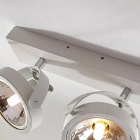 Прожектор Arcchio 'Lieven' (модерен) в бял алуминий за кухня (2 крушки, G9) - таванно осветление, та, снимка 5 - Лампиони - 42231709