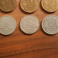 Стари френски не повтарящи се монети от 20,30 и 40-те години, снимка 15 - Нумизматика и бонистика - 42107572
