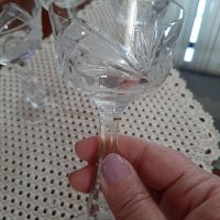 Кристални чаши за ракия,аператив, снимка 1 - Сервизи - 40276659