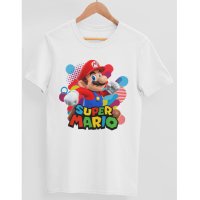 Тениски Супер Марио Super Mario Модели и размери, снимка 5 - Тениски - 40348615