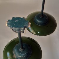 Стари ретро винтидж колекционерски индустриални заводски лампи, снимка 3 - Антикварни и старинни предмети - 31833911