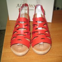 Дамски сандали м.386  червени, снимка 2 - Сандали - 29386132