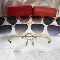 Cartier 2023 мъжки слънчеви очила авиатор унисекс дамски слънчеви очила , снимка 12 - Слънчеви и диоптрични очила - 42756966
