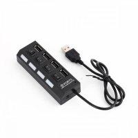 USB разклонител 2.0 хъб 4 порта черен , снимка 2 - Друга електроника - 40437002