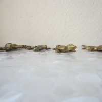 4 бр колекция гущер саламандър влечуго рептилия месинг бронз метал, снимка 4 - Статуетки - 29741896