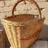 Голяма стара плетена кошница за пикник или село, снимка 5 - Други - 30182642