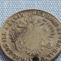 Сребърна монета 20 кройцера 1845г. Фердинанд първи Алба Юлия Австрийска империя 13687, снимка 6 - Нумизматика и бонистика - 42890674