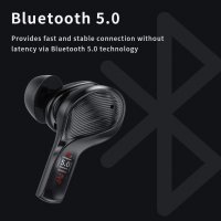 AIKELA безжични Bluetooth 5.0 слушалки, с активно шумопотискане с 4 микрофона, Hi-FI стерео звук док, снимка 2 - Безжични слушалки - 37861702