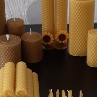 Ръчно изработени восъчни свещи , снимка 5 - Декорация за дома - 25603384