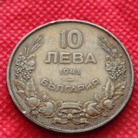 Монета 10 лева 1943г. Царство България за колекция декорация - 24988, снимка 1 - Нумизматика и бонистика - 35186322