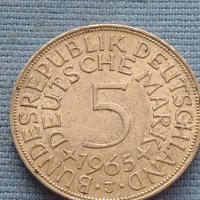 Сребърна монета 5 марки 1965г. Германия уникат за КОЛЕКЦИОНЕРИ 39656, снимка 1 - Нумизматика и бонистика - 42763400