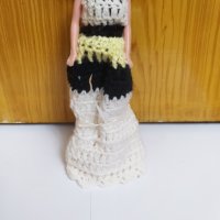 Разкошна плетена рокля за барби 2 + подарък кукла, снимка 10 - Кукли - 34103040