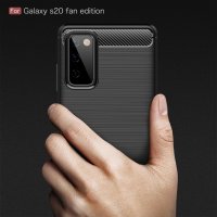 Промо! Samsung Galaxy S20 FE карбон силиконов гръб / кейс, снимка 8 - Калъфи, кейсове - 30845801