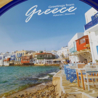метална кутия с капак от Гърция , остров Миконос, снимка 3 - Други - 44928432