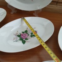 Стар български порцелан чинии елипса, снимка 5 - Антикварни и старинни предмети - 33961491