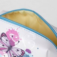 2018 Малка козметична чантичка Пеперуди, снимка 4 - Портфейли, портмонета - 32191224