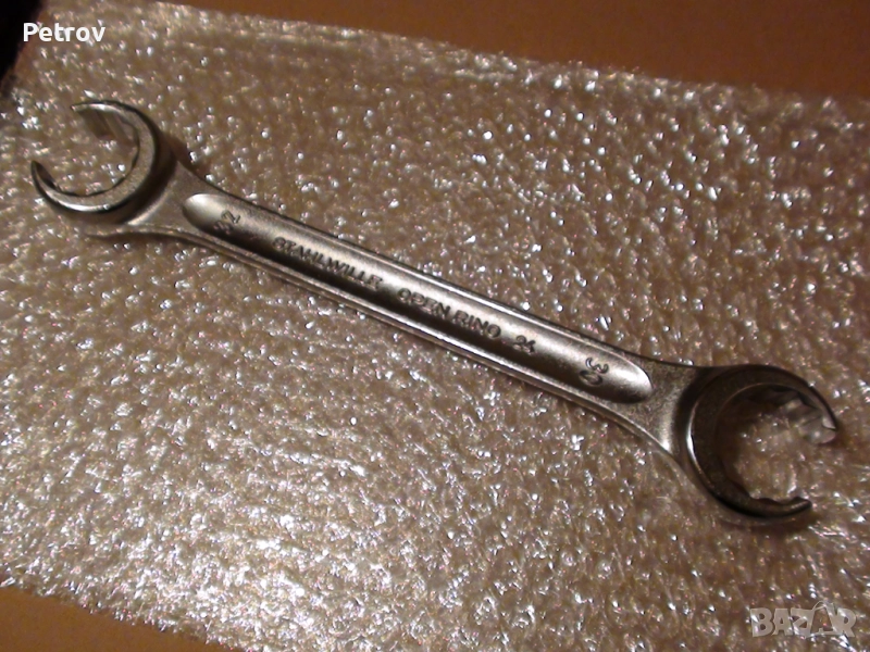STAHLWILLE - OPEN RING 24 - MADE IN GERMANY - ЧИСТО НОВ ПРОФЕСИОНАЛЕН Ключ 30 x 32 mm / CHROME ALLOY, снимка 1