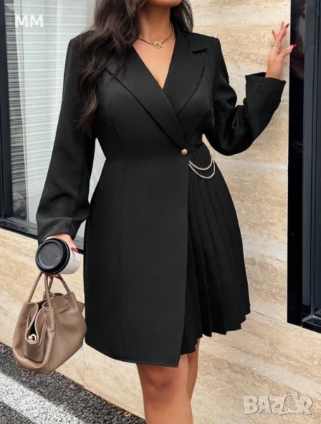 Елегантна рокля голям размер 4Хл, снимка 1