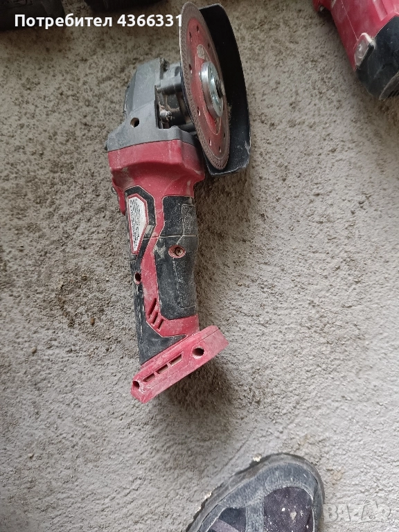 Акумулаторен ъглошлайф , снимка 1