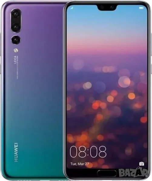 Huawei P20 Prо Dual SIM, 128GB, 4G Twilight WIFI GPS, снимка 1