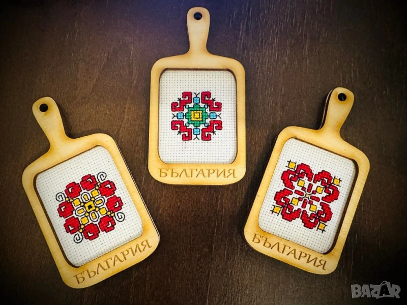 ръчно бродирани магнити с български мотиви , снимка 1