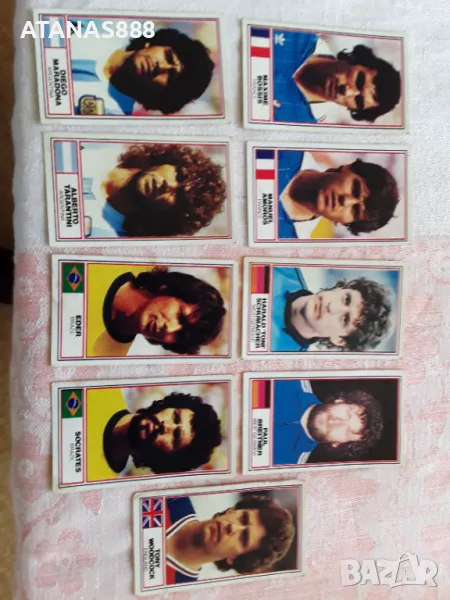 Картички на футболисти 9 броя, снимка 1