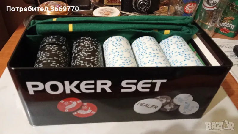 Нов покер сет с 200 чипа, снимка 1