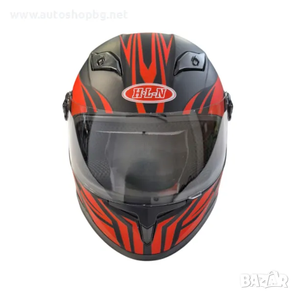 Детска Каска- Черен/Червен Мат, снимка 1