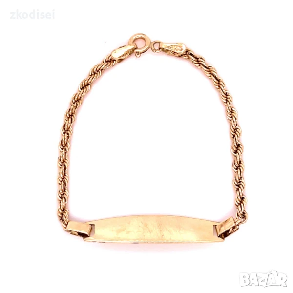 Златна детска гривна 2,52гр. 14,0см. 14кр. проба:585 модел:32557-3, снимка 1