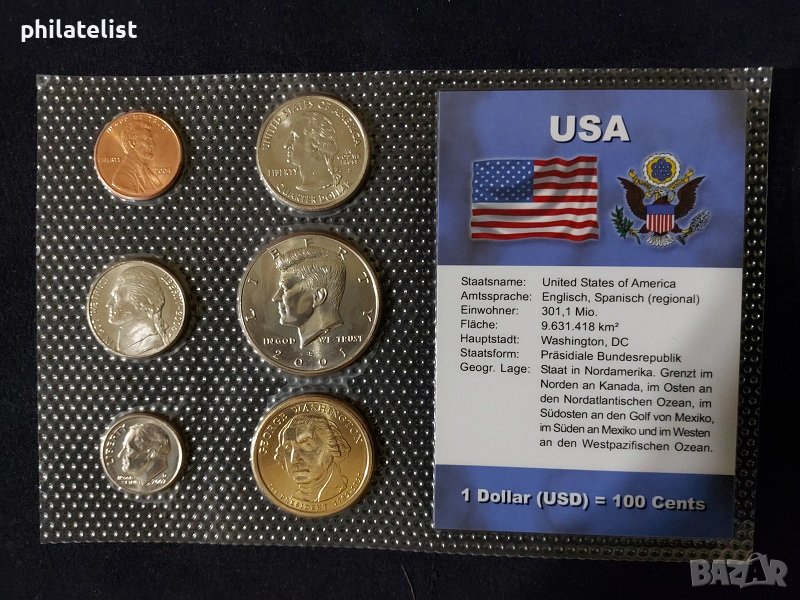 Комплектен сет - САЩ от 6 монети, снимка 1