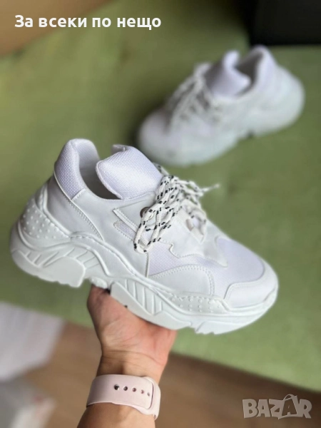 Дамски Бели Маратонки👟Дамски Спортни Обувки Код S43, снимка 1