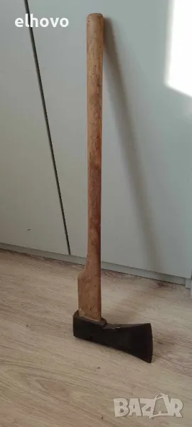 Стара брадва с дълга дръжка#24 , снимка 1