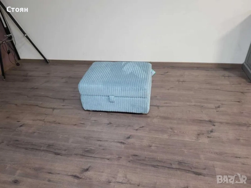 Синя табуретка от плат с функция ракла, снимка 1