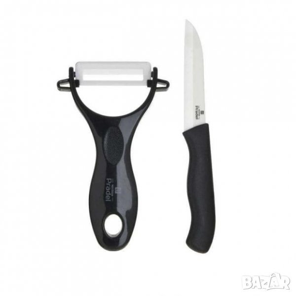 Комплект керамична белачка и керамичен нож Pradel, снимка 1