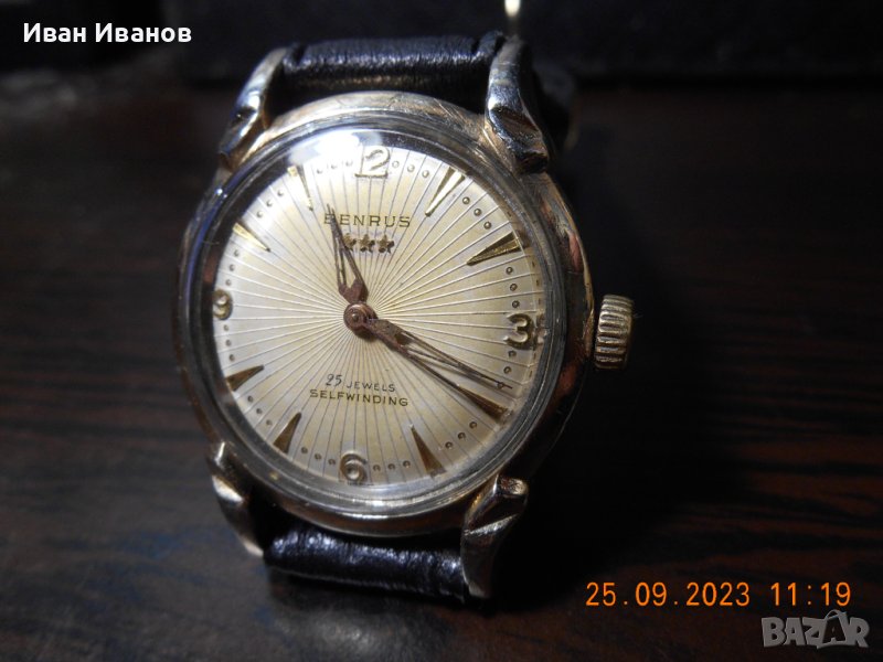 Benrus 3 Star selfwinding 25 Jewel Vintage 1950г, снимка 1